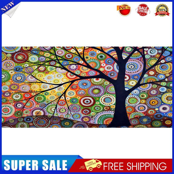 Color Tree Oil Paint By Numbers DIY Handpainted on Canvas Wall Art Picture