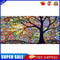 Color Tree Oil Paint By Numbers DIY Handpainted on Canvas Wall Art Picture