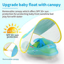 Inflatable Swimming Ring Baby Pool Float Toys with Canopy Sunshade Swim Circle