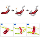 Camping Guy line Knot Tensioner Rope Buckles Double holse  Hook Fastener