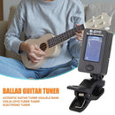 Rotating Clip-on Guitar Tuner for Folk Acoustic Guitar Chromatic Bass Tuning