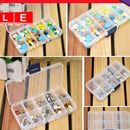 10 Slot Plastic Jewelry Rings Display Holder Organizer Memory Beads Box FA