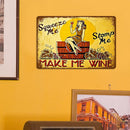Iron Painting Whisky Wine Metal Sign Plaque Posters Club Hotel Decor (B) Newly