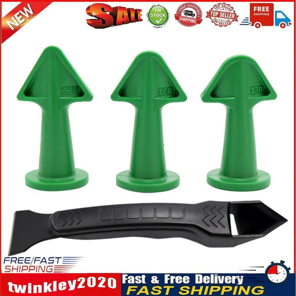 Caulking Construction Silicone Remover Caulk Finisher Scraper (Green Set) Newly