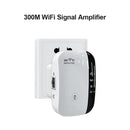 Long Range Wireless WiFi Repeater 300Mbps Signal Amplifier (White EU Plug)
