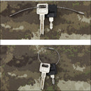 20 PCS Stainless Steel 20cm Wire Keychain Cable Key Ring for Outdoor