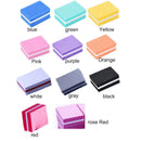 Colorful Sponge Nail Sanding Buffer Mini Nail File Polishing block Nail Polish