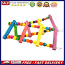 Pet Bird Wood Ladder Climb Parrot Macaw Cage Swing Shelf (52cm)