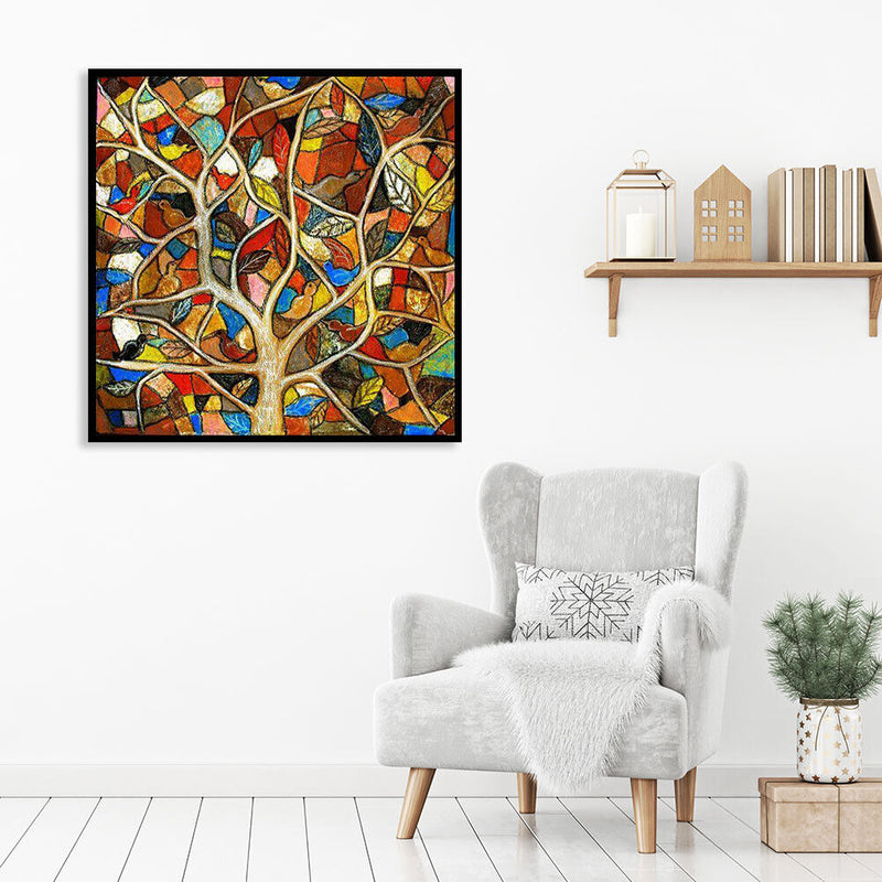 5D DIY Full Drill Diamond Painting Tree Cross Stitch Mosaic Craft Kits Wall Arts