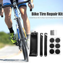 Portable Mountain Bike Tire Repair Tools Kit Glueless Patch MTB Repair Tool Set