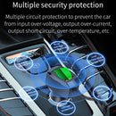 Car Rear Seat Charger 31W 3 USB Dual Type-C Auto Front Back Charger Adapter