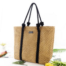 Large Capacity Women Handbag Summer Beach Bag Woven Handmade Straw Hollow Totes