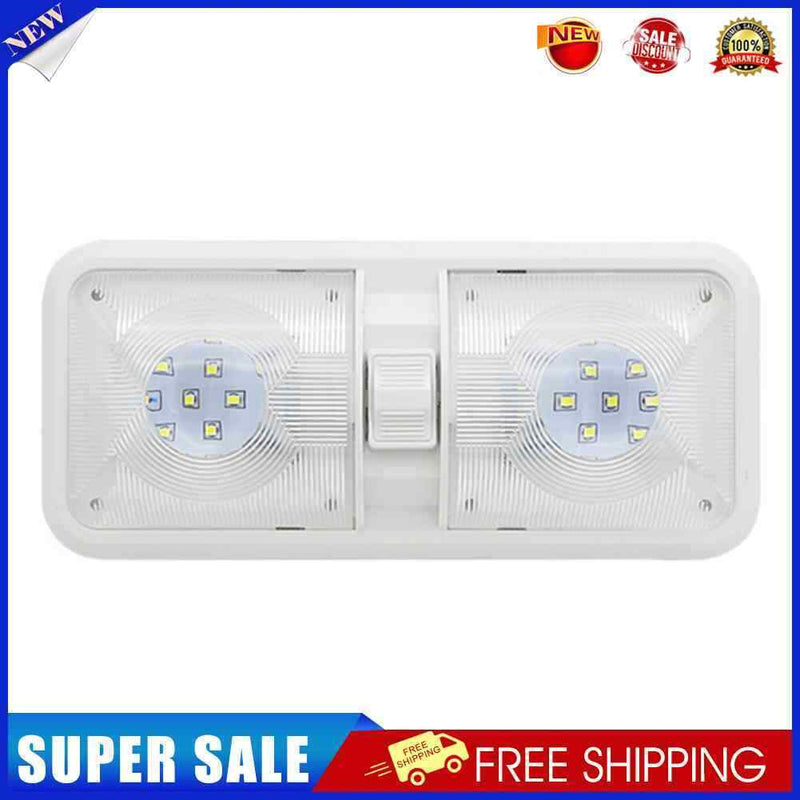 12V 48 LED RV Boat Ceiling Light with Switch Dome Lamp for Marine Caravan Camper