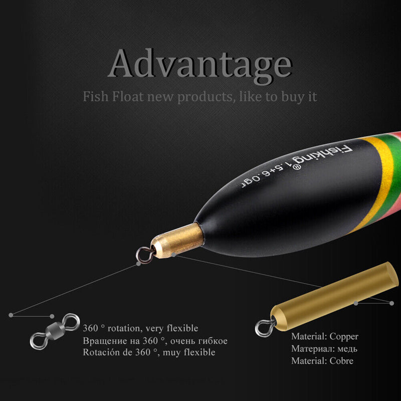 5pcs Striking Floats Waterproof Fishing Floating Buoy Bobber Fishing Tackle