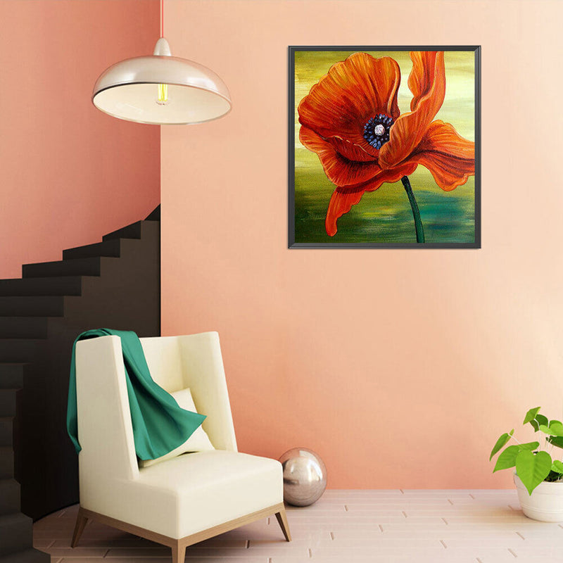 Flower Oil Paint By Numbers DIY Handpainted on Canvas Home Decoration Unframe