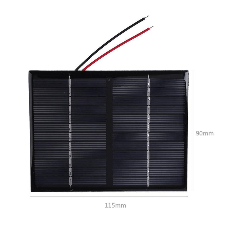 12V 1.5W Solar Panel Epoxy Polycrystalline Silicon DIY Battery Power Charge