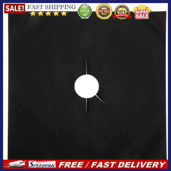 4pcs BBQ Paper Barbecue Pad Non Stick Cook Clean Paper Kitchen Tool (Black