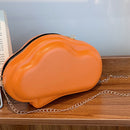 Fashion Cloud Crossbody Bag Women Leather Candy Solid Color Chain Shoulder Purse