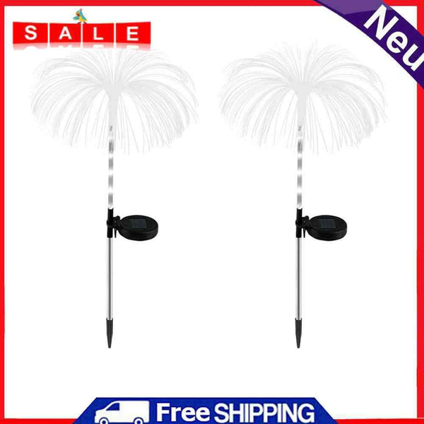 2pcs Solar Fireworks Lights Waterproof IP65 for Outdoor Patio Lawn Garden Decor