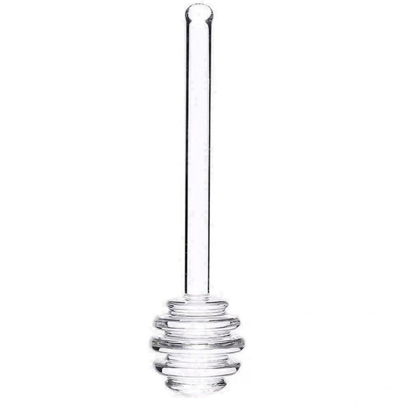 6  Honey Spoon Glass Honey Dipper Stick Syrup Dispenser T8U5 For Honey T2P6