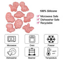 Cookie Cutter 8pcs Embossed Pastry Cutters Fondant Cookie Mold - Dinosaur