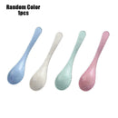 Wheat Straw Spoon Convenient Tableware Stirring Spoon 16.4*3.8cm D6N6 Z2R3 F9K0