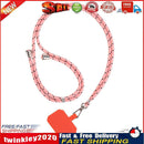 Universal Mobile Phone Lanyard Cellphone Rope (Pink Black + Orange Card) Newly