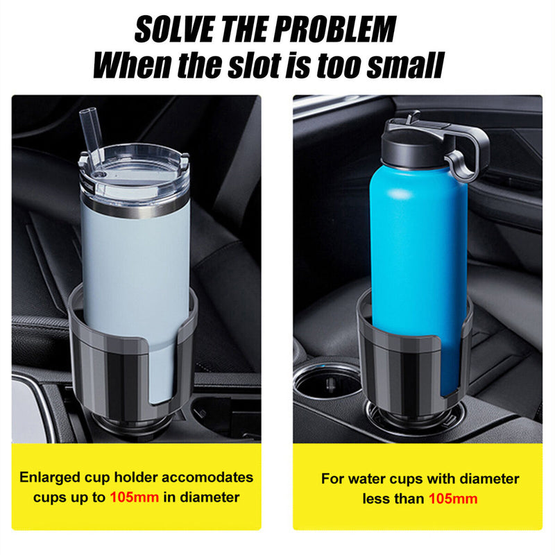 Car Cup Holder - Auto Cup Holder Expander Organizer - Hold Most Bottles and