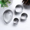 Rose Cutter Set Stainless Steel Fondant Molds Cake Decorating Moulds Newly
