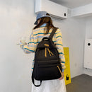 #A Nylon Backpack Boys Girls School Bookbag Student Solid Color Back Packs Mochi