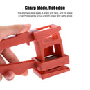 Garlic Press Ginger Cutter Manual Kitchen Grater Masher Grinder (Orange)