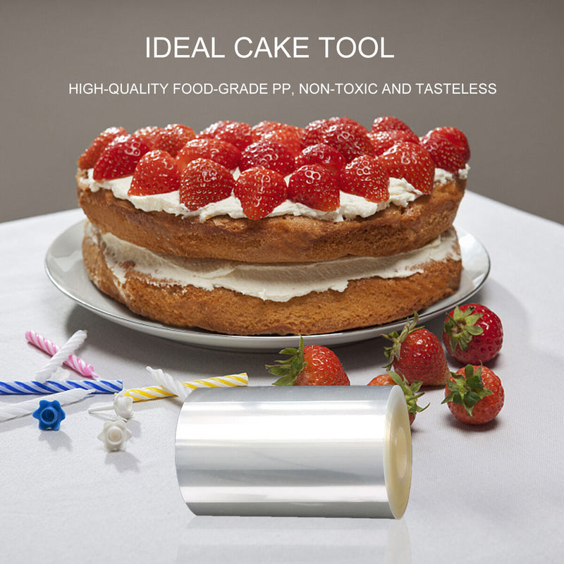 Cake Decorating Collars Acetate Rolls Clear Transparent Cake Strip for Choc