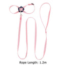Parrot Leash Adjustable Harness Bird Anti Fly Outdoor Training Rope (Pink) Newly