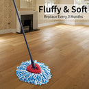Mop Heads Cleaning Floor Head Mop for O-Cedar EasyWring RinseClean (4pcs) Newly