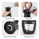 Adjustable Knob Setting Coffee Bean Mill Ceramic ABS Manual Coffee Grinder