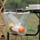 Outdoor Camping Table Folding Rack Camping Garbage Storage Rack Hanging Bag