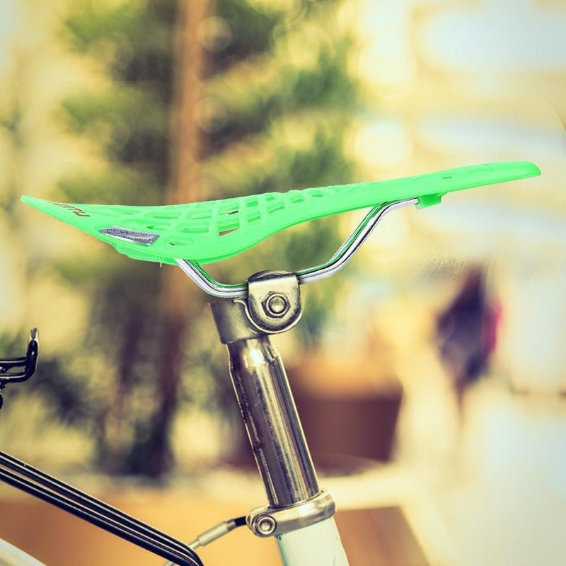 Plastic Bike Hollow Saddle Seat Cushion for Outdoor MTB Cycling (Green)
