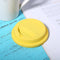 Silicone Cup Lid Reusable Anti-dust Leakproof Insulation Cup Cover (Yellow)