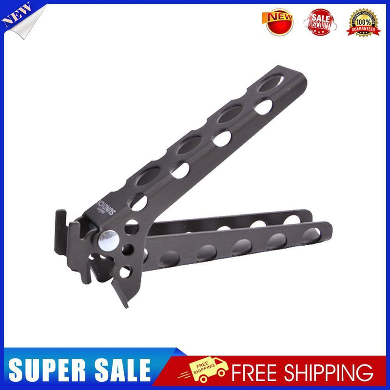 Camping Anti-Scald Pot Pan Bowl Gripper Outdoor Handle Holder Clip (Grey)