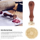 Retro DIY Seal Stamp Scrapbooking Envelope Decor Plant Flower Sealing Wax Sta