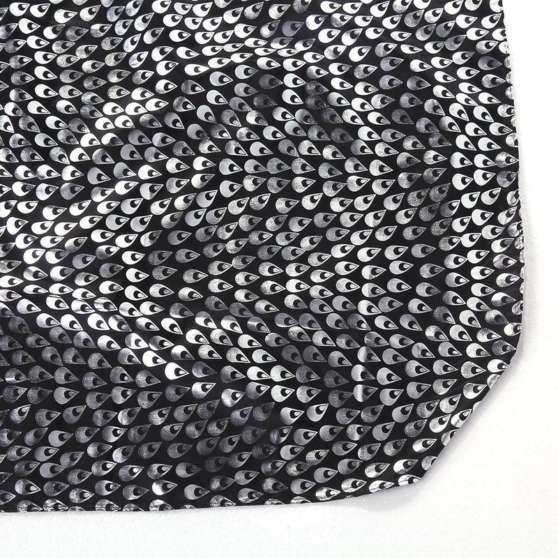 Hair Cut Cover Cloth Feather Pattern Waterproof Hairdresser Cape(Black) Newly