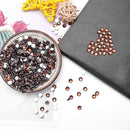 30g 6mm Crystal Rhinestone Acrylic Flat Back DIY Nail Sequins (Dark Coffee)