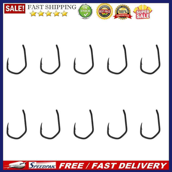 10pcs Fishing Hooks Set V-Curve Sharp Barbed Carp Hooks Fishing Gear Accessor