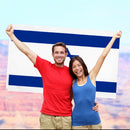 Outdoor International Israel Flag Patriotic Embroidered Stitched Banner Decor
