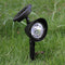 2pcs 3LED Solar Power Outdoor Landscape Headlights Lawn Way Garden Lights