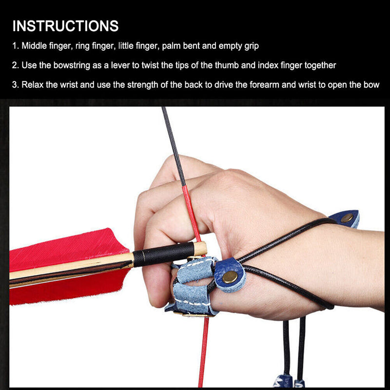 Recurve Bow Thumb Finger Tip Protector Archery Pull Arrow Trigger Guard Rings