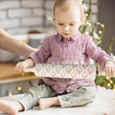 Wooden Elk Print Embossed Rolling Pins Embossing Baking Cookies Biscuit Fondant