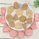 6 Christmas Cookie Biscuit Mould Santa Snowflake Reindeer Gingerbread a a F7B9