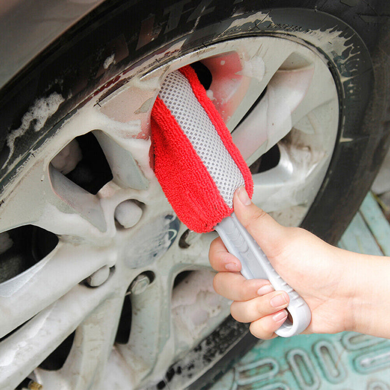 Car Wheel Hub Wash Washing Brush Soft Sponge Auto Tire Rim Mud Remover Clea