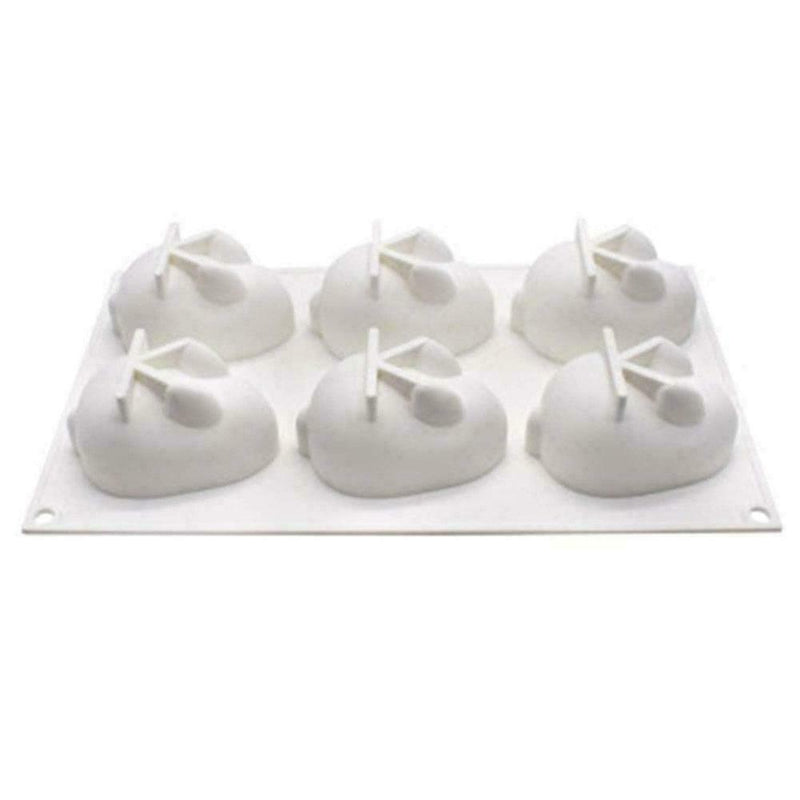 6 Grids Easter Rabbit Shape Silicone Mold Baking Soap Tools DIY Making Mold S8W6